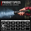 image:imageCoast XP14R 4500 Lumen USBC Rechargeable LED Flashlight with Slide Focusand Pure Beam Focusing Optic 5 Light Modes